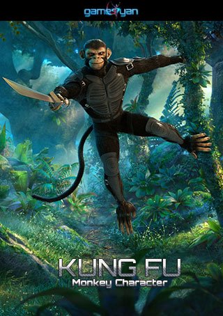 3d-kung-fu-ape-character-modelling