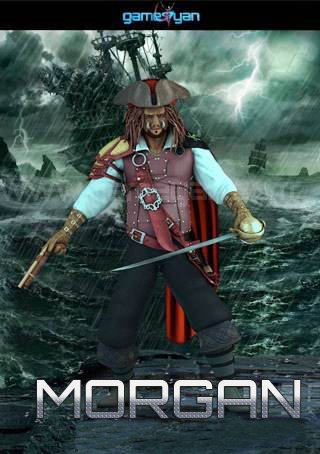 3d morgan capn creature character modeling